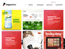 Tablet Screenshot of impartner.lt